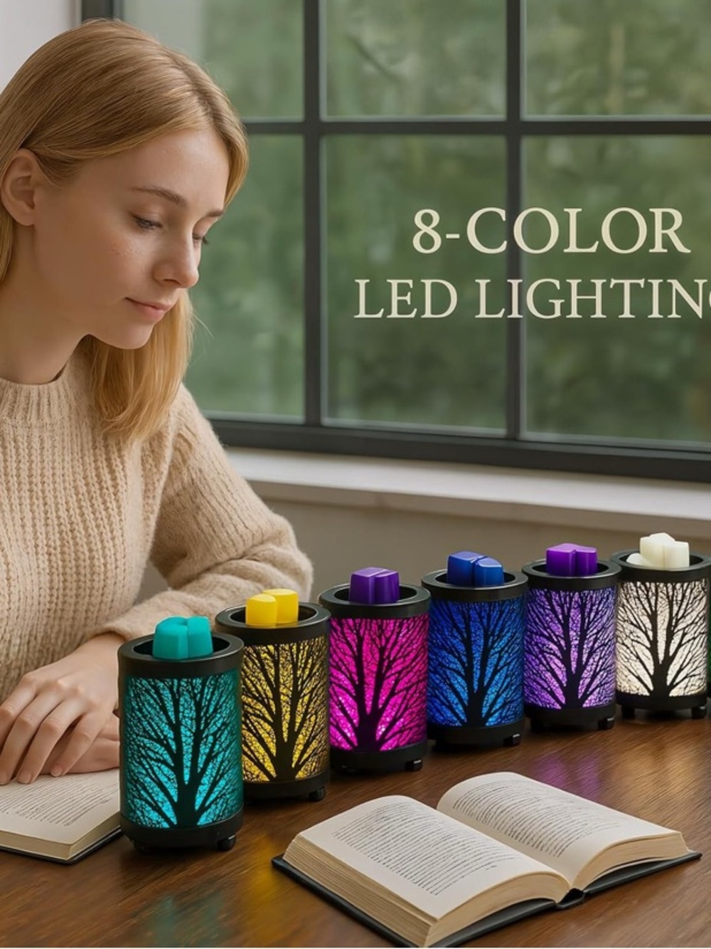 Forest Design LED Color Changing Wax Melt Warmer - Picture 3 of 5